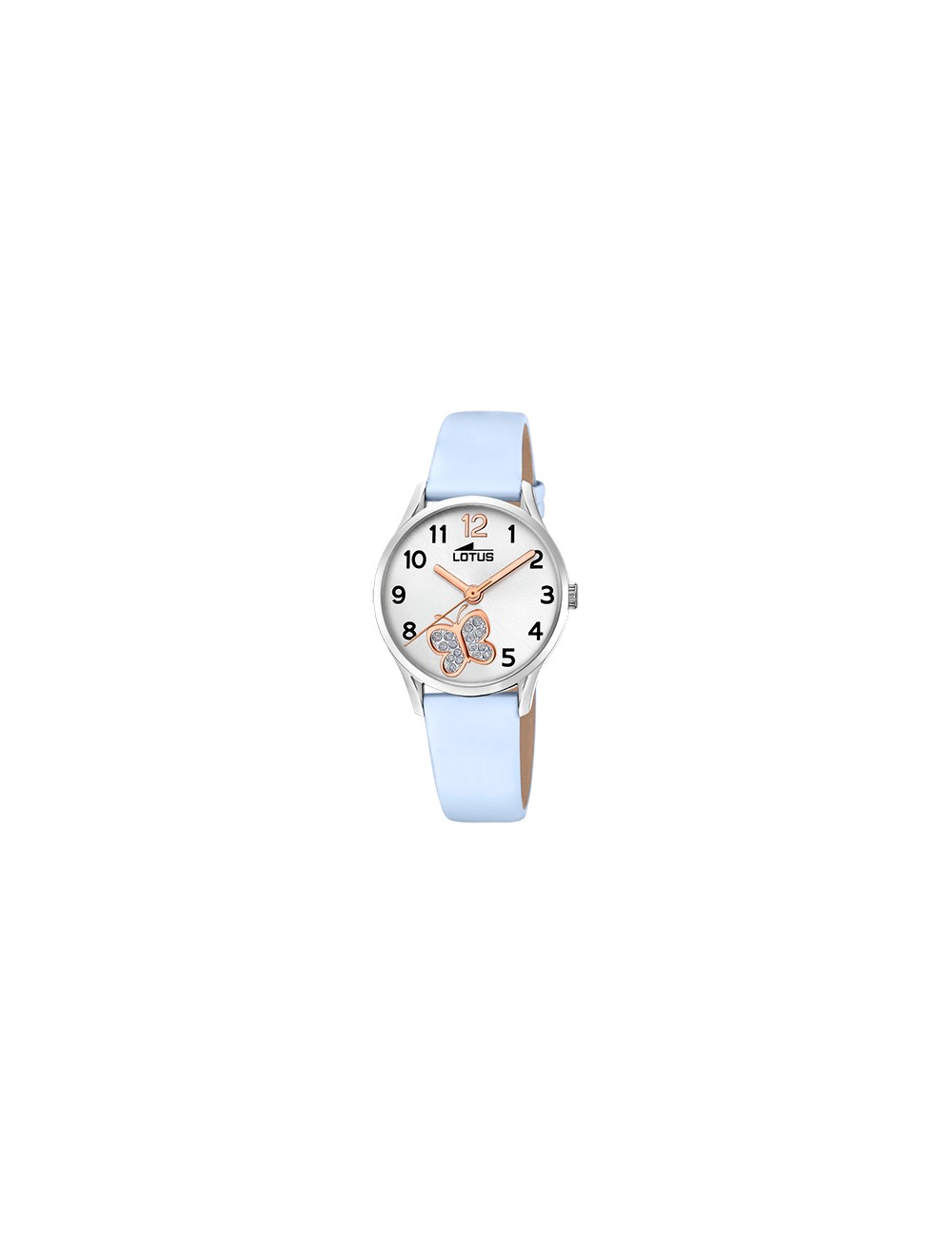 Reloj Esf Plata Mariposa Correa Azul