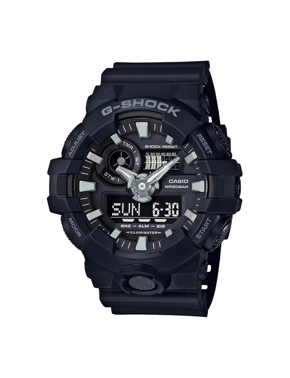 Reloj Esf Negra Caucho Negro G-Shok