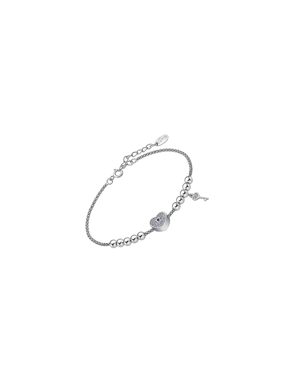 Lotus Silver Pulsera Sra. Corazon. Llave