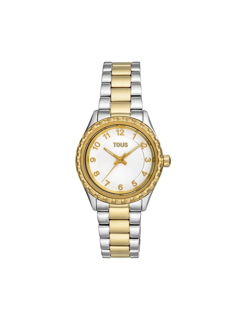 Reloj Analógico con Brazalete de Acero y Acero Ipg Dorado Tous T-Bear Kdt