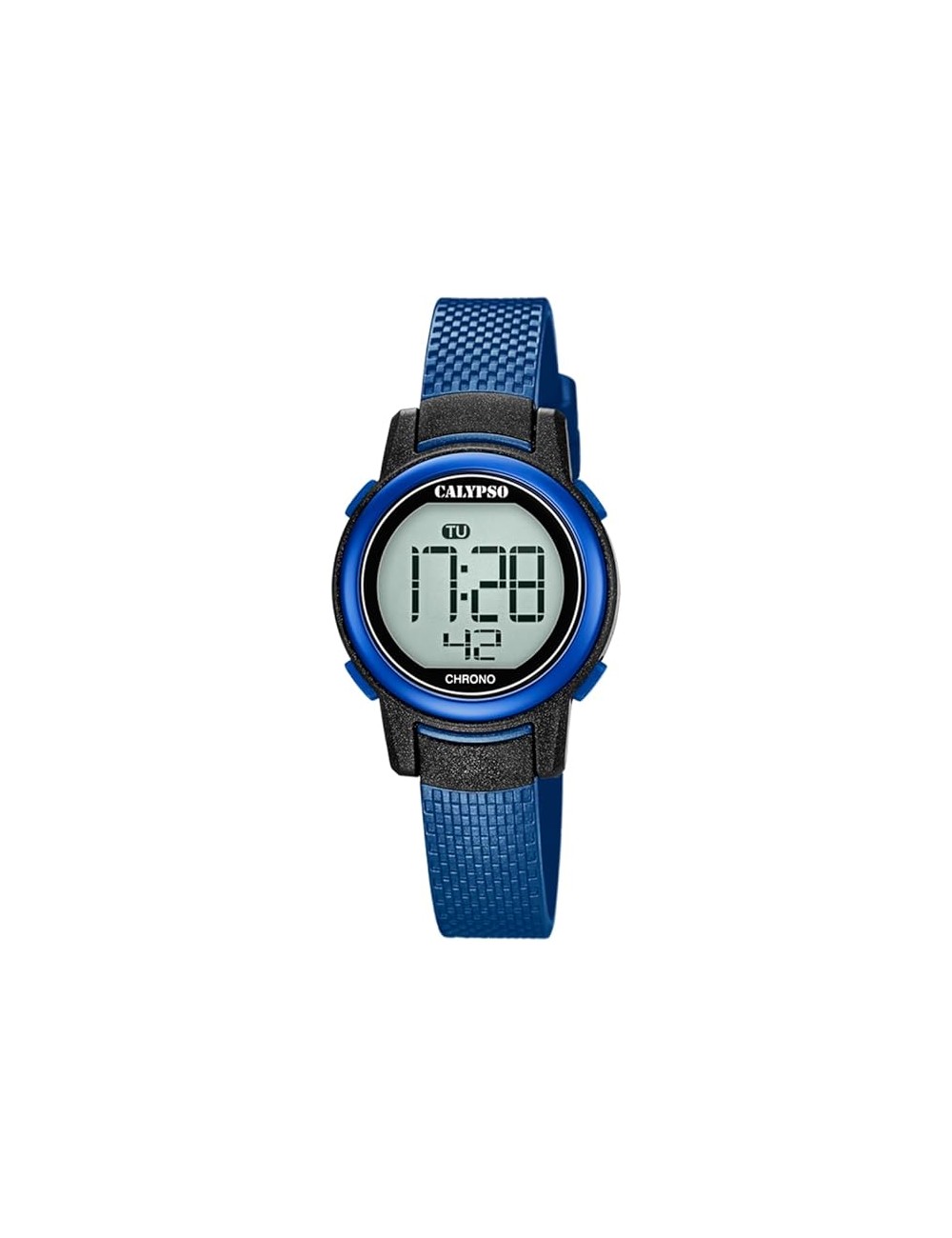 RELOJ CALYPSO DIGITAL CRUSH K5736/6 AZUL CORREA DE CAUCHO, MUJER
