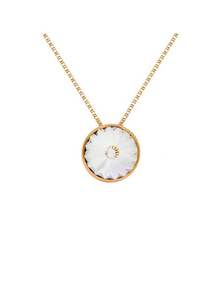 Colgante Blanco y Dorado