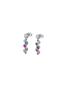 Lotus Silver Pendiente Sra circonitas multicolor