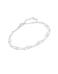 PULSERA LOTUS SILVER PEARLS LP3477-2/1 PLATA