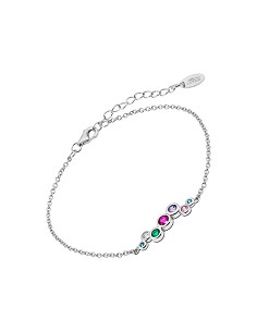 Lotus Silver Pulsera Sra Circonita Multicolor