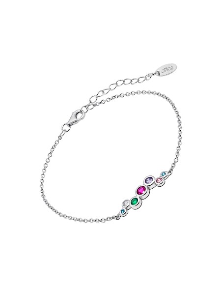 Lotus Silver Pulsera Sra Circonita Multicolor