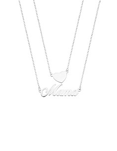 COLLAR CORAZÓN MAMÁ LOTUS SILVER MOTHER'S LOVE LP3234-1/1