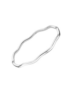 Lotus Silver Pulsera Sra. Rigida. Ondulada