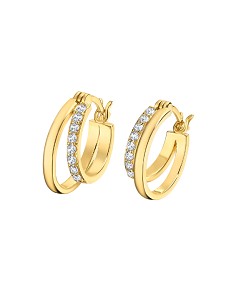 Lotus Silver Pendiente Sra. Ovalado. Dorad