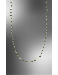 Lotus Silver Collar Sra. Bolitas. Verd. Dor