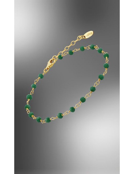 Lotus Silver Pulsera Sra. Bolitas. Verd. Do