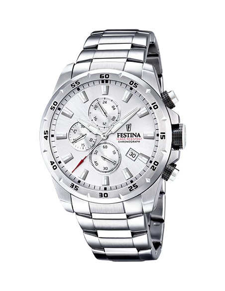 Reloj Festina Timeless Chronograph F20463/1 Plateado Correa de Acero, Hombre