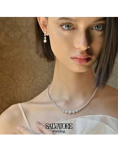 Pendientes Plata Rodio Tira Cuatro 2