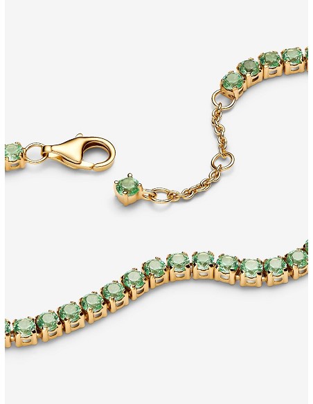 Pulsera Tenis Verde Brillante
