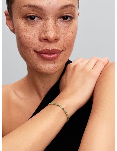 Pulsera Tenis Verde Brillante