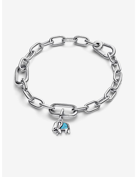 Charm Mini Colgante Elefante Azul Turquesa