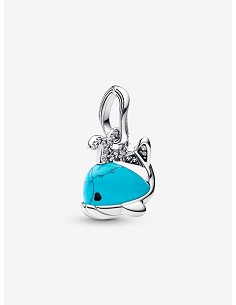 Charm Colgante Ballena Color Turquesa