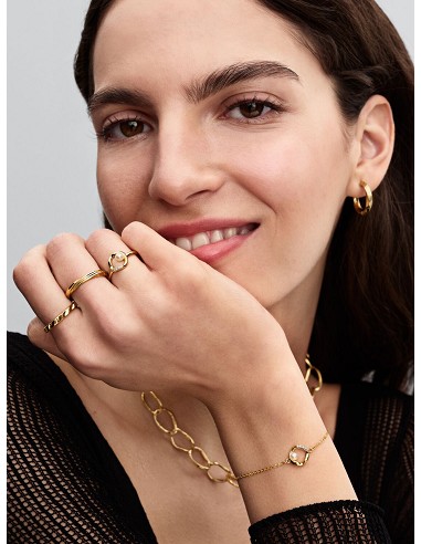 Anillo Banda Ondulada