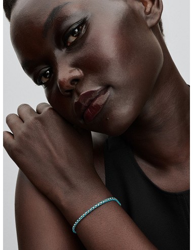 Pulsera Cadena Caja Cordón Azul