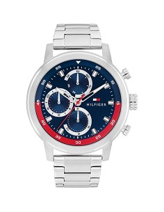 Reloj Tommy Hilfiger Rocky Plateado y Azul Multifunción Hombre 1792179