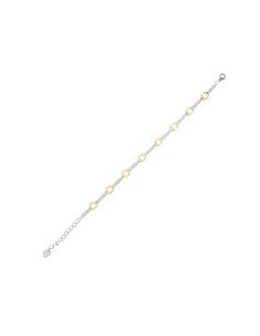 Pulsera Plata Rodiada