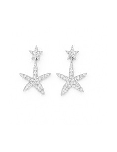 Pendiente Plata Rodiada