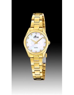 Reloj Lotus Dorado Pulsera Regalo