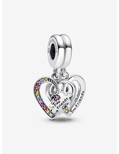 Charm Colgante Divisible Pieza de Puzle Amistad y Corazones