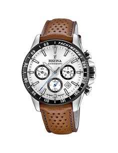 Festina Caballero Crono Esfera Plata
