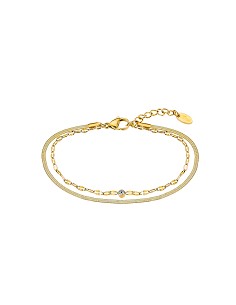 Reloj de Mujer 19009/3 Old Money En Acero Dorado con Pulsera de Acero de Regalo 2