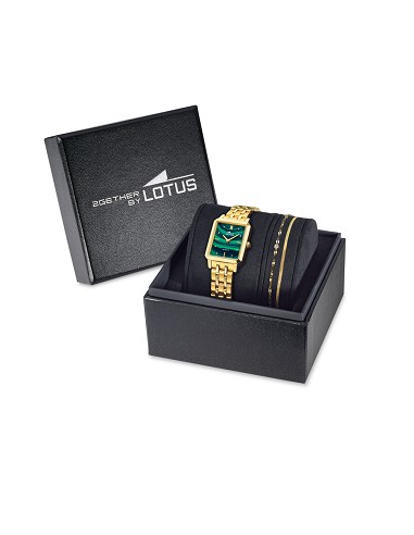 Reloj de Mujer 19009/3 Old Money En Acero Dorado con Pulsera de Acero de Regalo