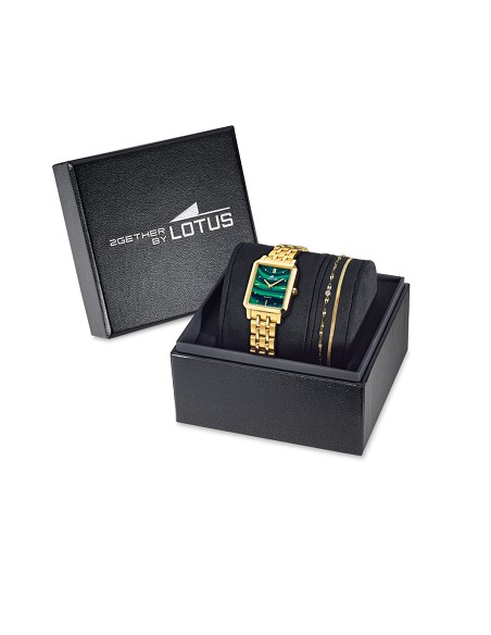 Reloj de Mujer 19009/3 Old Money En Acero Dorado con Pulsera de Acero de Regalo