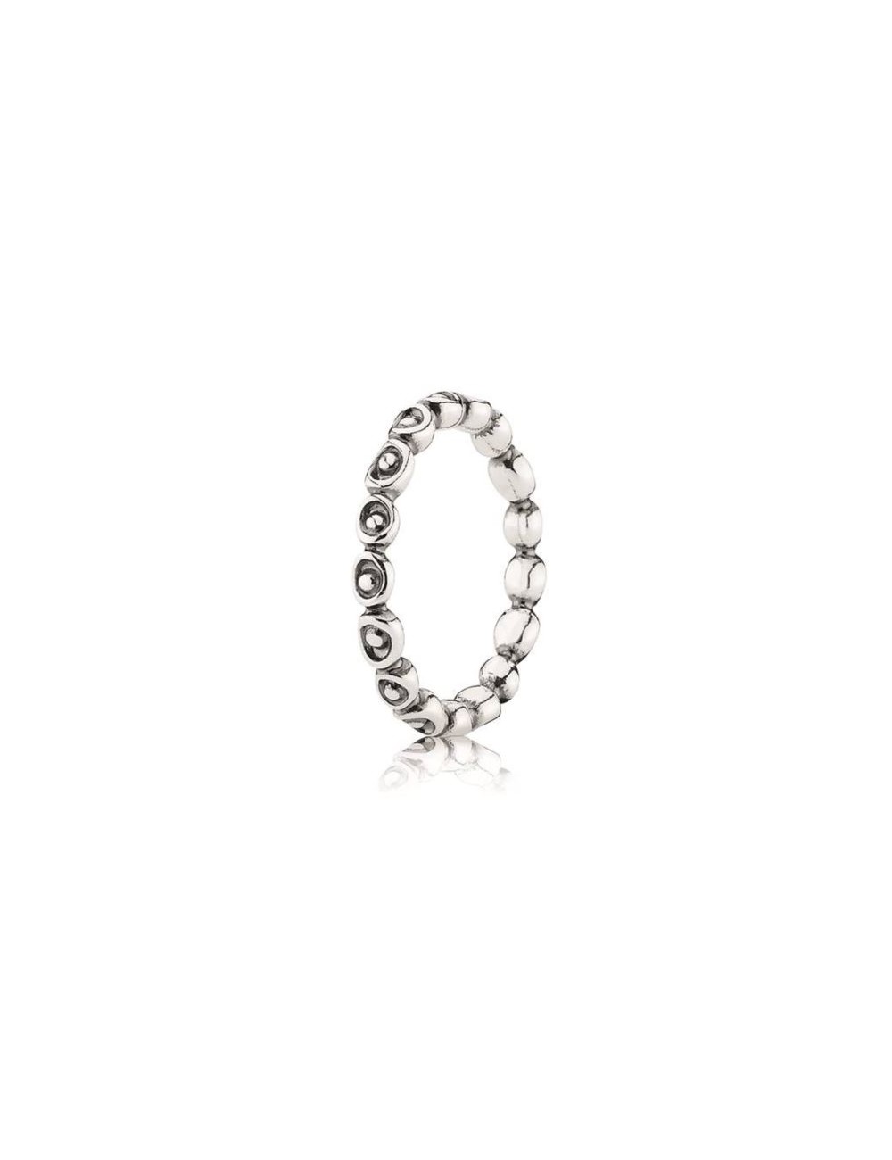 Anillo Plata Fila Circulos