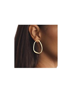 Pendientes Chapado Aro Oval 2