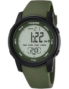 RELOJ CALYPSO COLOR SPLASH K5698/4 NEGRO CORREA DE CAUCHO, HOMBRE