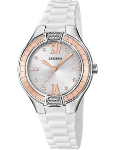 Calypso Reloj Análogo clásico para Mujer de Cuarzo con Correa en Plástico K5720/1