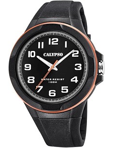 RELOJ CALYPSO STREET STYLE K5781/6 NEGRO CORREA DE CAUCHO, HOMBRE