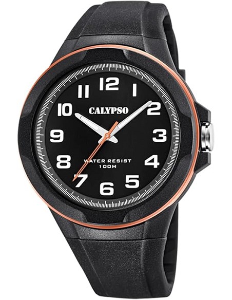 RELOJ CALYPSO STREET STYLE K5781/6 NEGRO CORREA DE CAUCHO, HOMBRE
