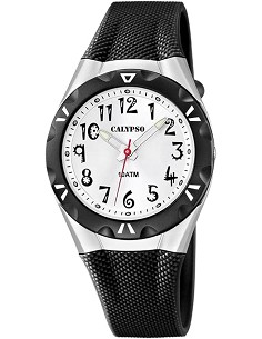 RELOJ CALYPSO SWEET TIME K6064/2 PLATA CORREA DE CAUCHO, INFANTIL