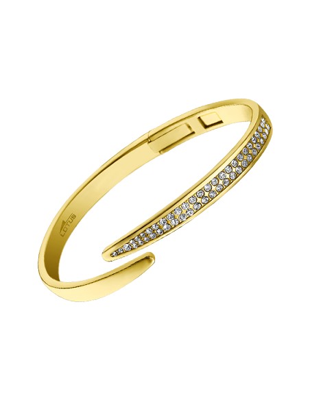 Lotus Style Pulsera Sra con Circonitas Dorada